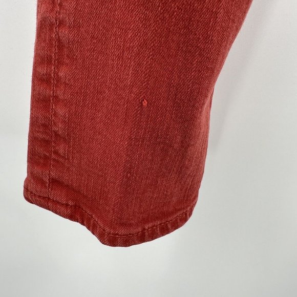 Adriano Goldschmied AG Red Orange The Stevie Slim Straight Ankle Sz‎ 28R - Picture 6 of 10